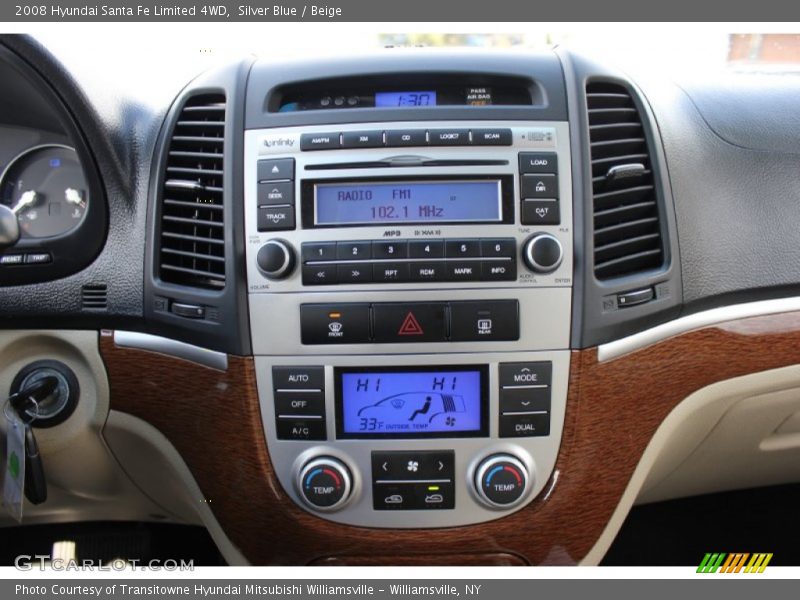 Silver Blue / Beige 2008 Hyundai Santa Fe Limited 4WD