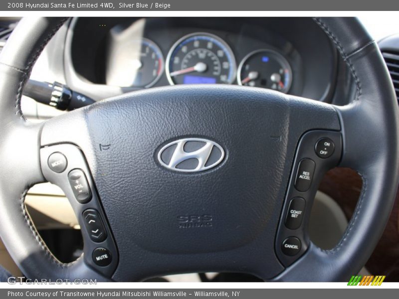 Silver Blue / Beige 2008 Hyundai Santa Fe Limited 4WD