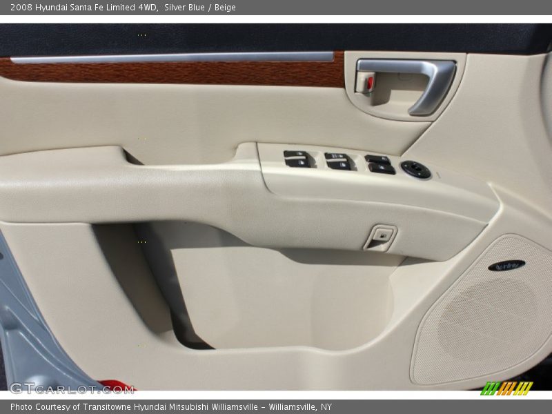 Silver Blue / Beige 2008 Hyundai Santa Fe Limited 4WD