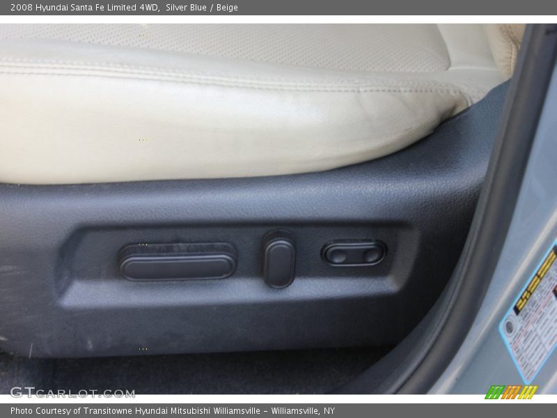 Silver Blue / Beige 2008 Hyundai Santa Fe Limited 4WD