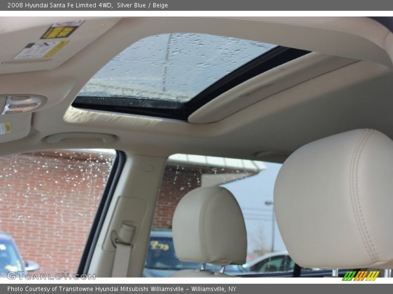 Silver Blue / Beige 2008 Hyundai Santa Fe Limited 4WD