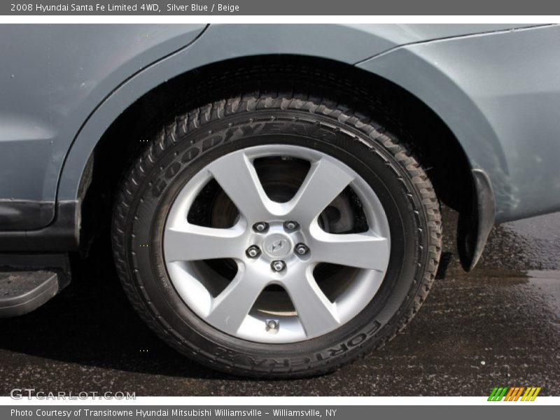 Silver Blue / Beige 2008 Hyundai Santa Fe Limited 4WD