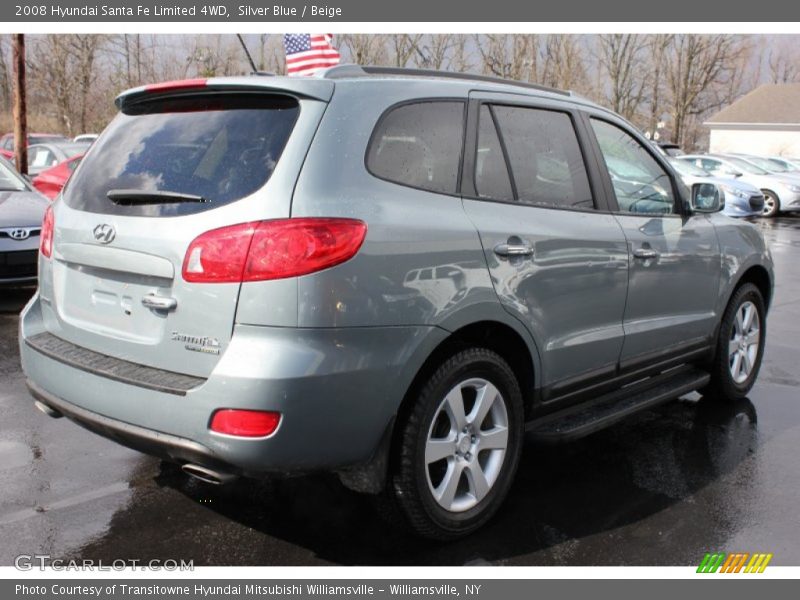 Silver Blue / Beige 2008 Hyundai Santa Fe Limited 4WD