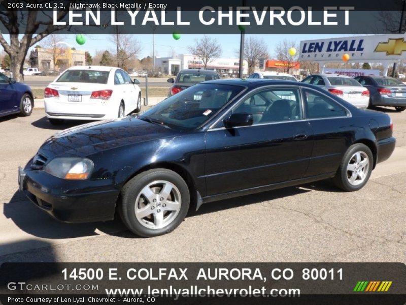Nighthawk Black Metallic / Ebony 2003 Acura CL 3.2