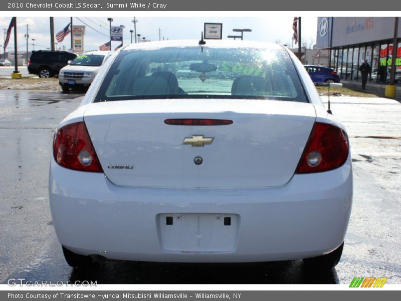 Summit White / Gray 2010 Chevrolet Cobalt LS Sedan