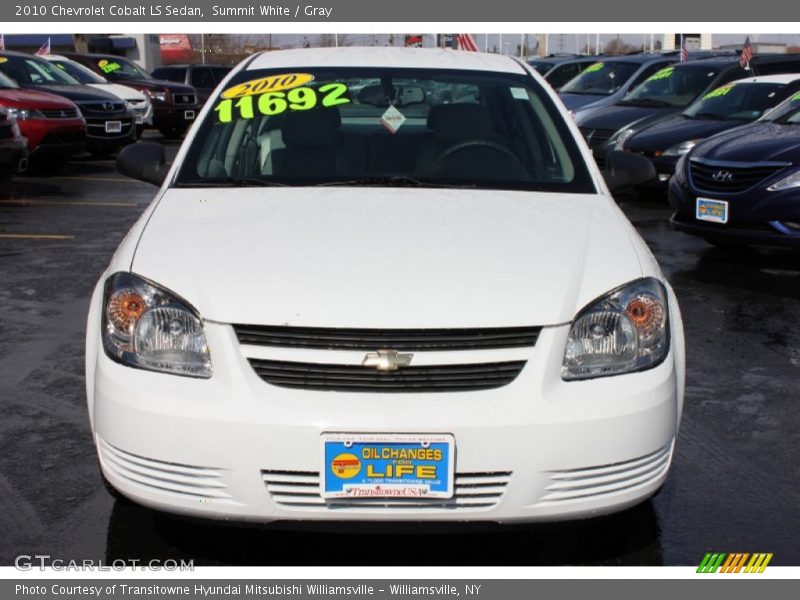Summit White / Gray 2010 Chevrolet Cobalt LS Sedan