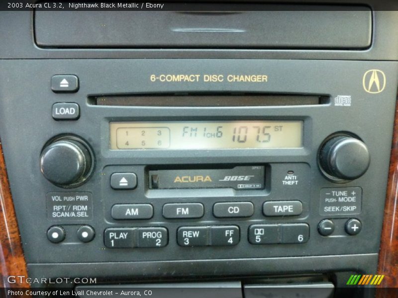 Nighthawk Black Metallic / Ebony 2003 Acura CL 3.2
