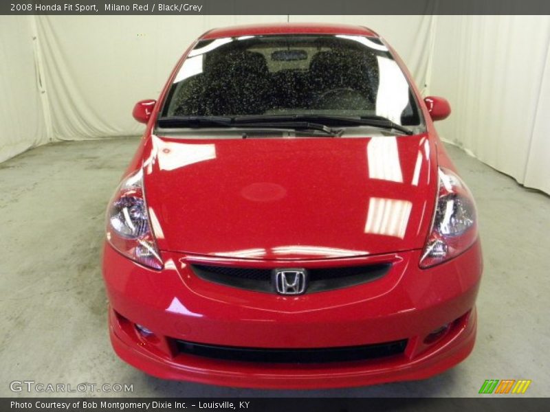 Milano Red / Black/Grey 2008 Honda Fit Sport