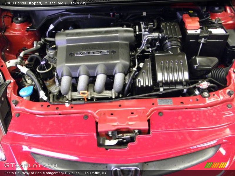 Milano Red / Black/Grey 2008 Honda Fit Sport