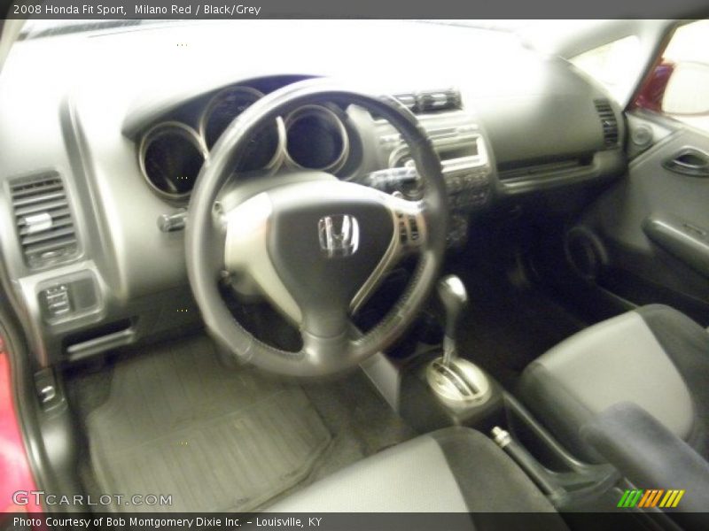Milano Red / Black/Grey 2008 Honda Fit Sport