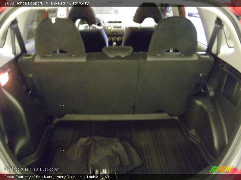 Milano Red / Black/Grey 2008 Honda Fit Sport