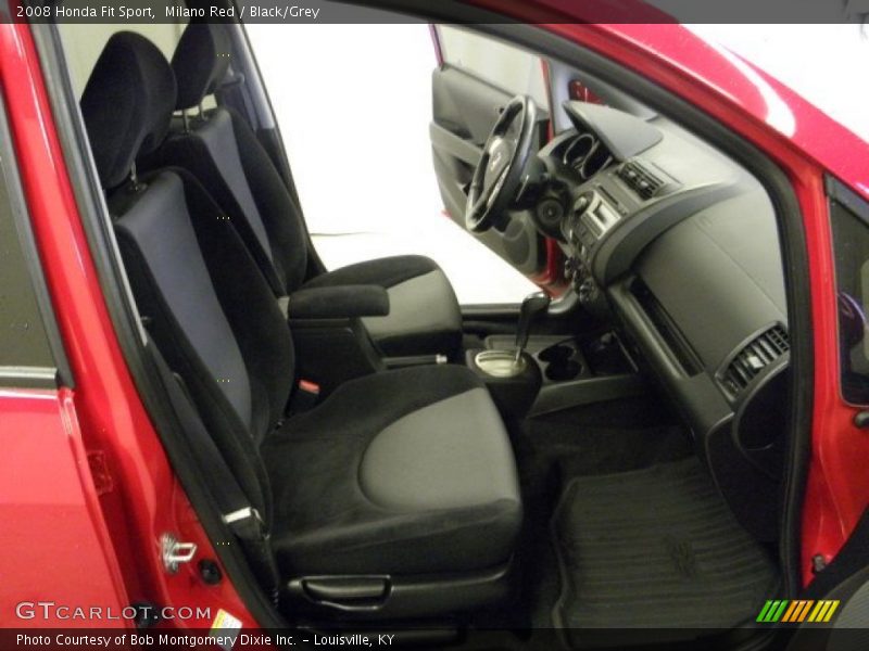 Milano Red / Black/Grey 2008 Honda Fit Sport
