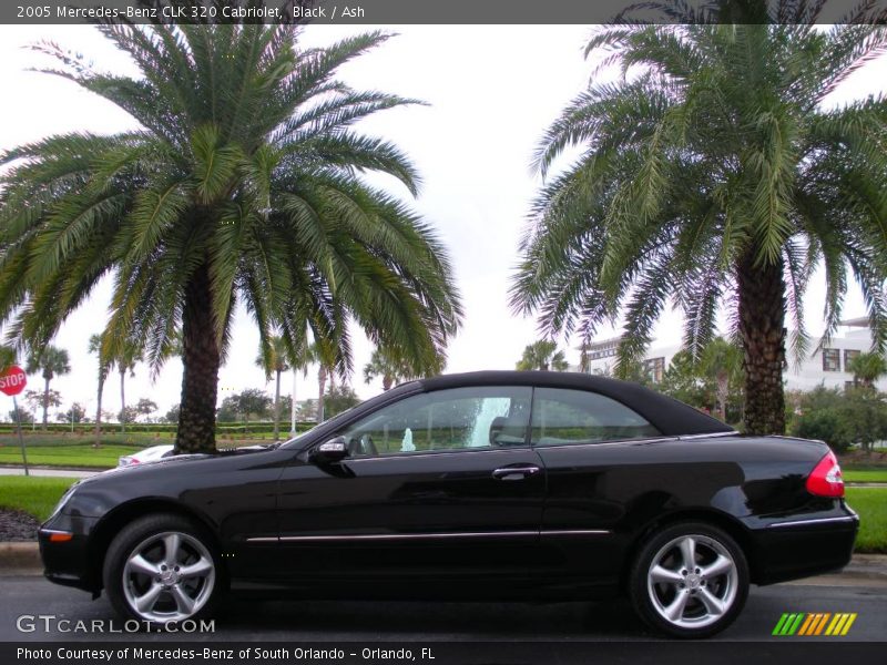 Black / Ash 2005 Mercedes-Benz CLK 320 Cabriolet
