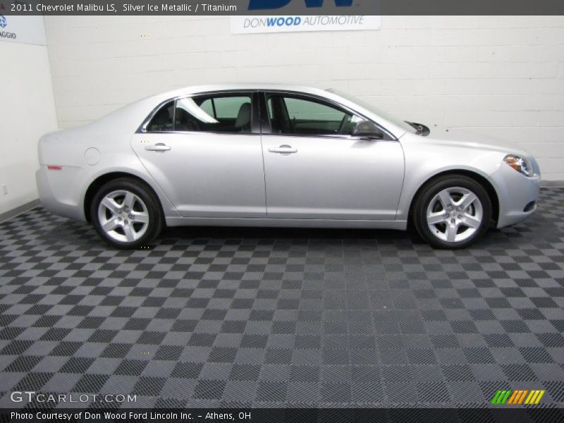 Silver Ice Metallic / Titanium 2011 Chevrolet Malibu LS