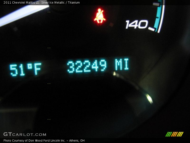 Silver Ice Metallic / Titanium 2011 Chevrolet Malibu LS