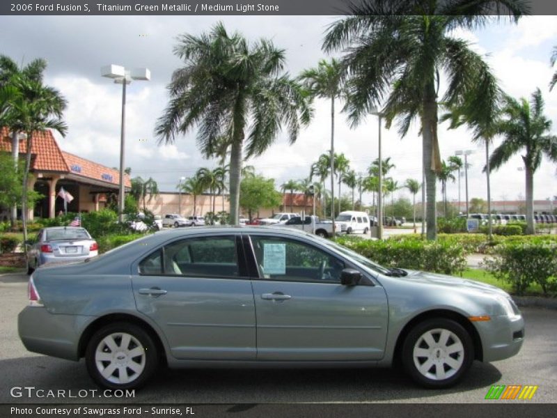 Titanium Green Metallic / Medium Light Stone 2006 Ford Fusion S
