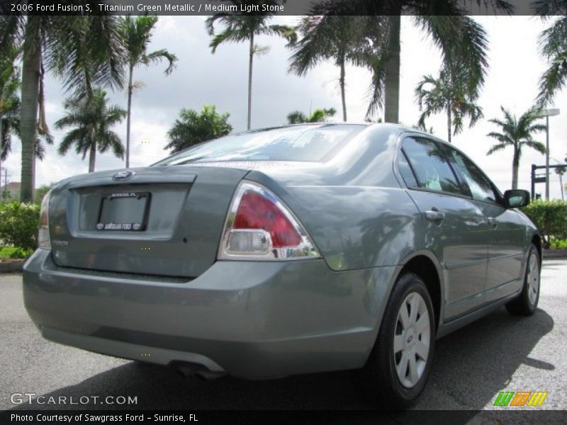 Titanium Green Metallic / Medium Light Stone 2006 Ford Fusion S
