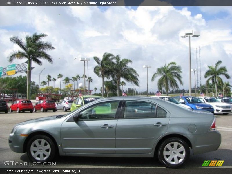 Titanium Green Metallic / Medium Light Stone 2006 Ford Fusion S