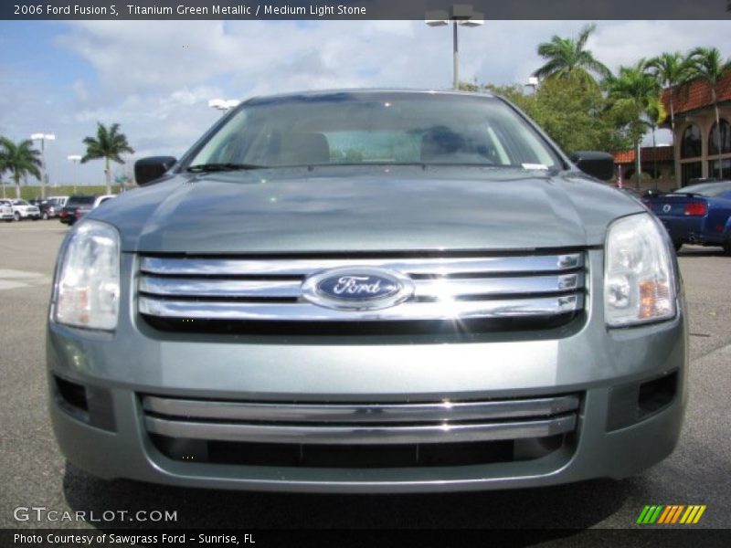 Titanium Green Metallic / Medium Light Stone 2006 Ford Fusion S