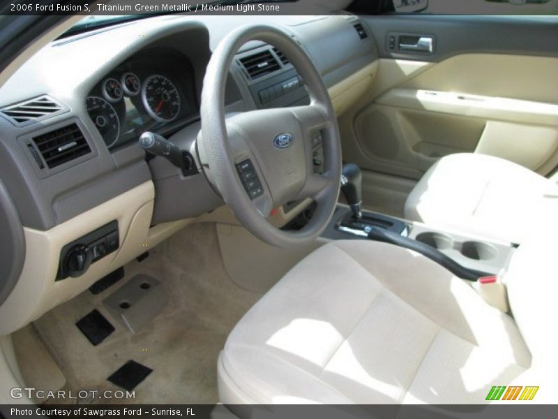 Titanium Green Metallic / Medium Light Stone 2006 Ford Fusion S