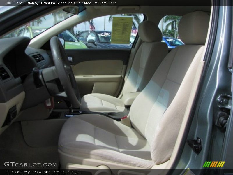 Titanium Green Metallic / Medium Light Stone 2006 Ford Fusion S