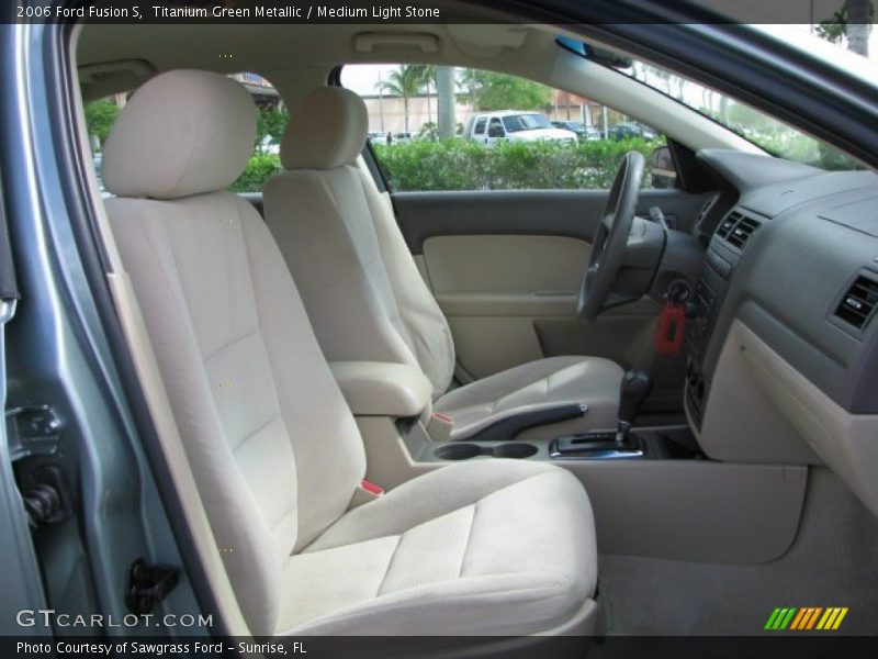 Titanium Green Metallic / Medium Light Stone 2006 Ford Fusion S
