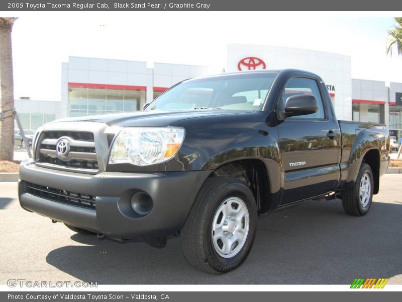 Black Sand Pearl / Graphite Gray 2009 Toyota Tacoma Regular Cab