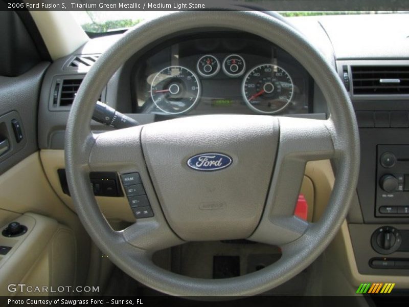 Titanium Green Metallic / Medium Light Stone 2006 Ford Fusion S