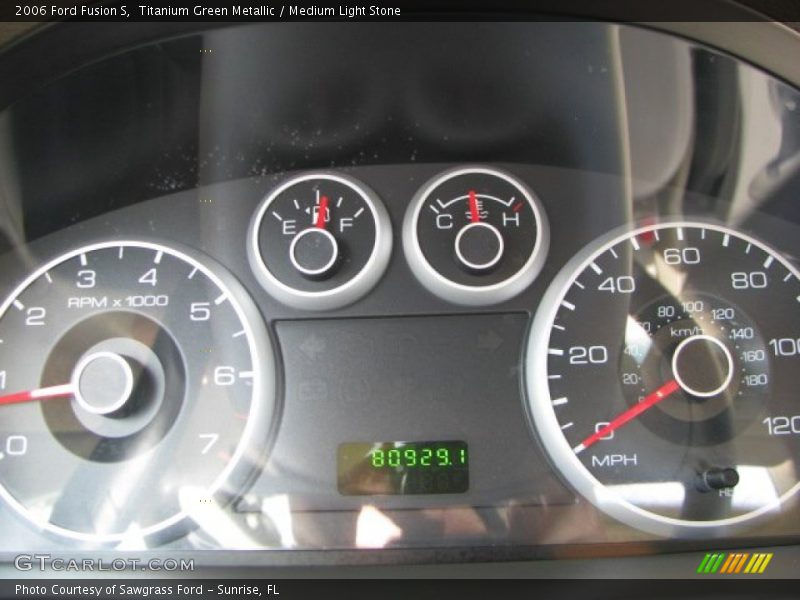 Titanium Green Metallic / Medium Light Stone 2006 Ford Fusion S