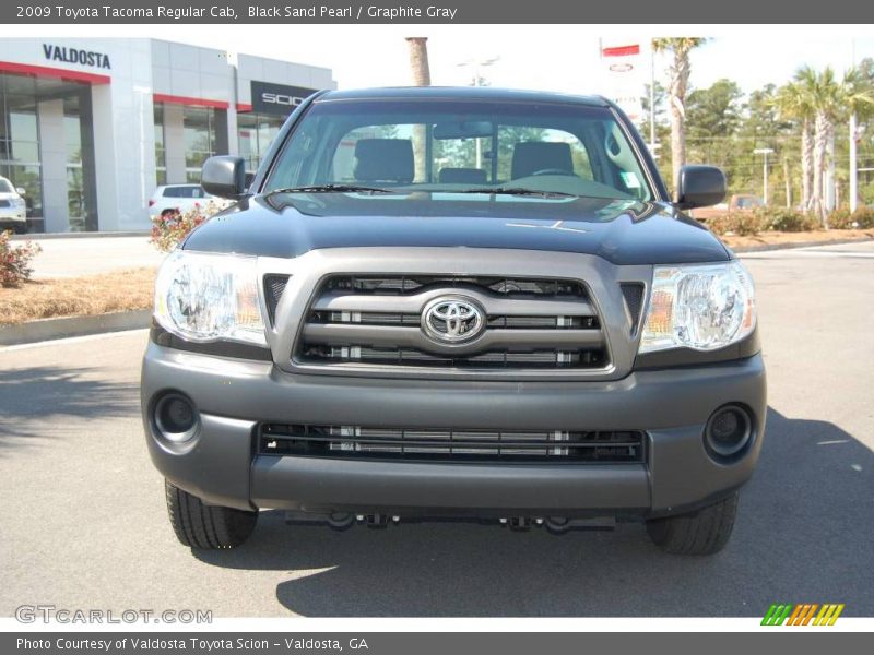 Black Sand Pearl / Graphite Gray 2009 Toyota Tacoma Regular Cab