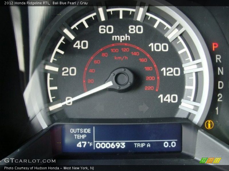 Bali Blue Pearl / Gray 2012 Honda Ridgeline RTL