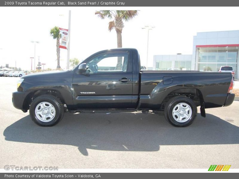 Black Sand Pearl / Graphite Gray 2009 Toyota Tacoma Regular Cab