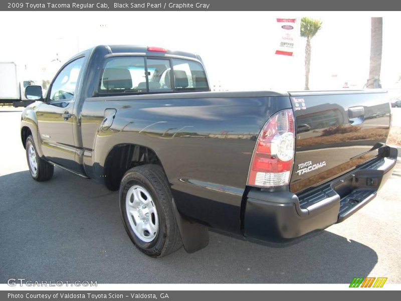 Black Sand Pearl / Graphite Gray 2009 Toyota Tacoma Regular Cab