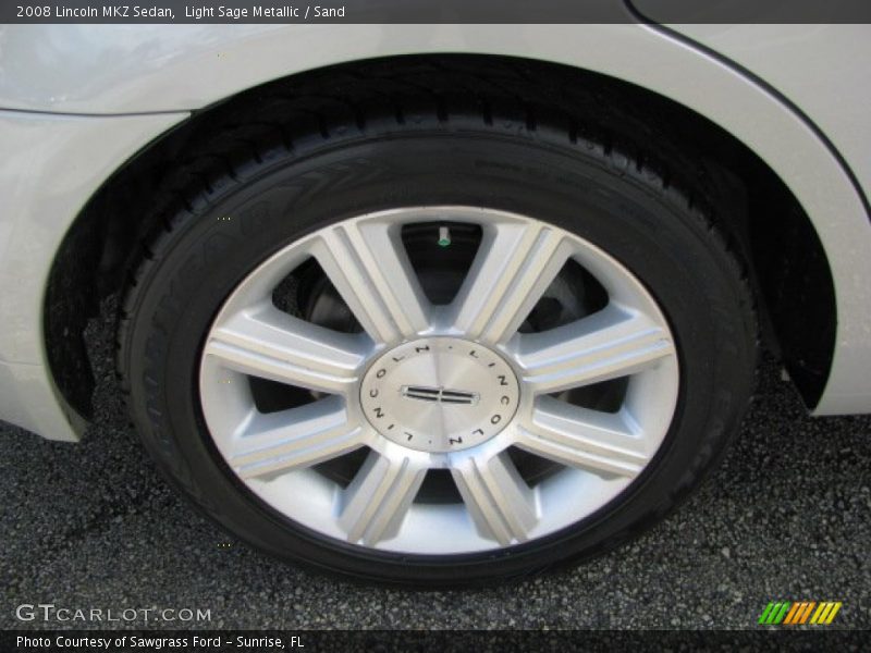 Light Sage Metallic / Sand 2008 Lincoln MKZ Sedan