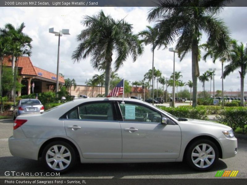 Light Sage Metallic / Sand 2008 Lincoln MKZ Sedan