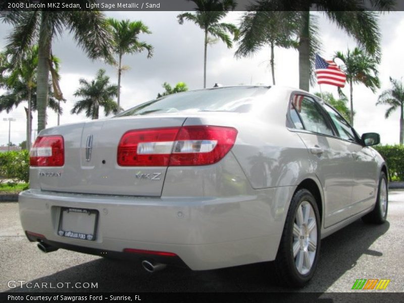 Light Sage Metallic / Sand 2008 Lincoln MKZ Sedan