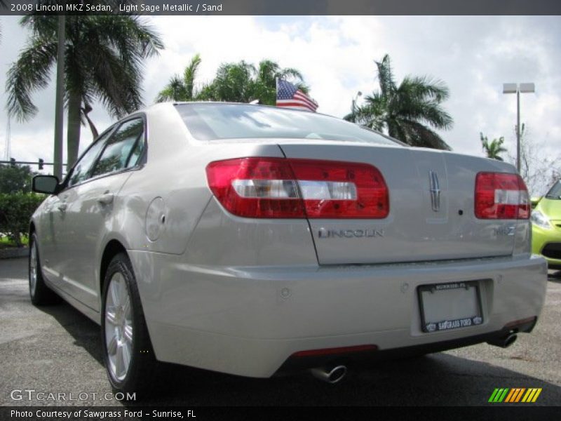 Light Sage Metallic / Sand 2008 Lincoln MKZ Sedan