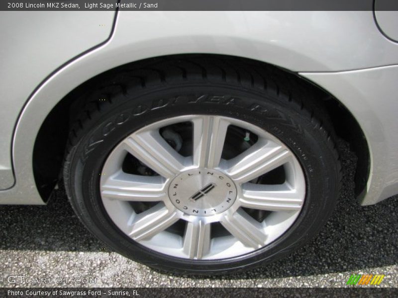 Light Sage Metallic / Sand 2008 Lincoln MKZ Sedan