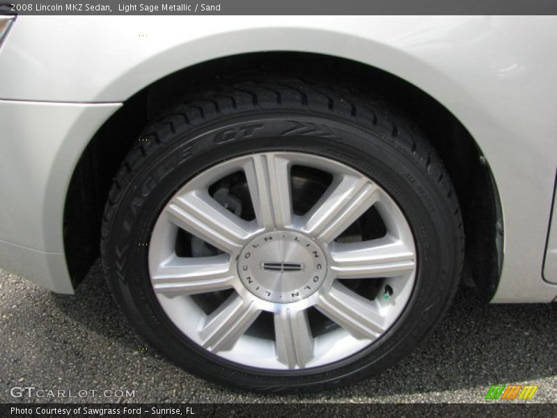 Light Sage Metallic / Sand 2008 Lincoln MKZ Sedan