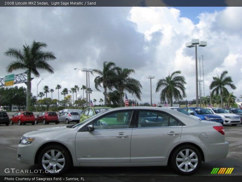 Light Sage Metallic / Sand 2008 Lincoln MKZ Sedan