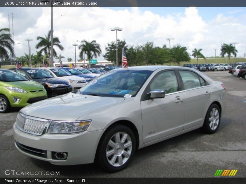 Light Sage Metallic / Sand 2008 Lincoln MKZ Sedan