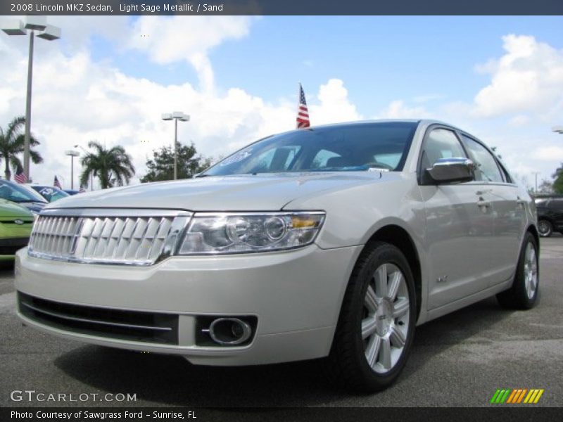 Light Sage Metallic / Sand 2008 Lincoln MKZ Sedan
