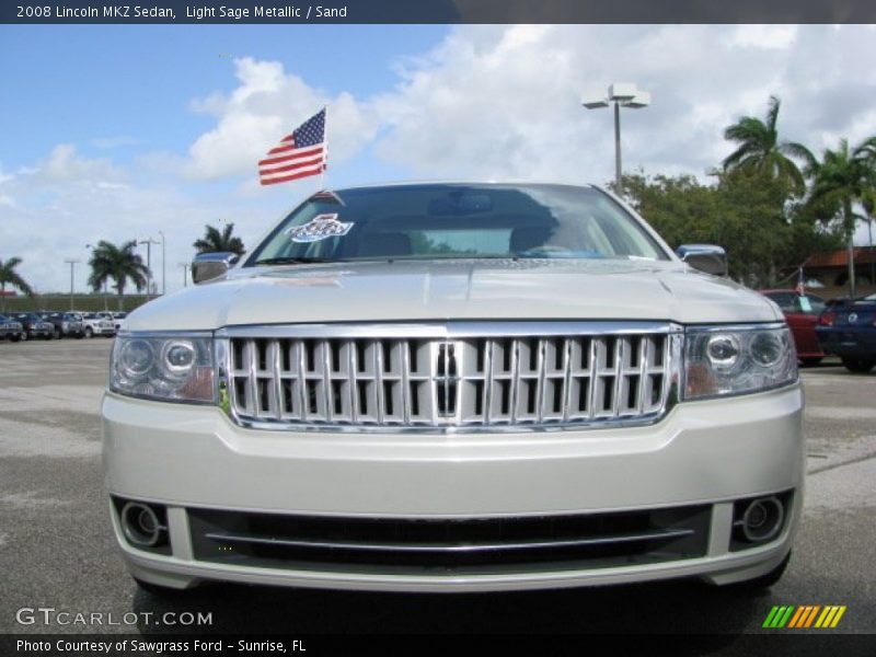 Light Sage Metallic / Sand 2008 Lincoln MKZ Sedan