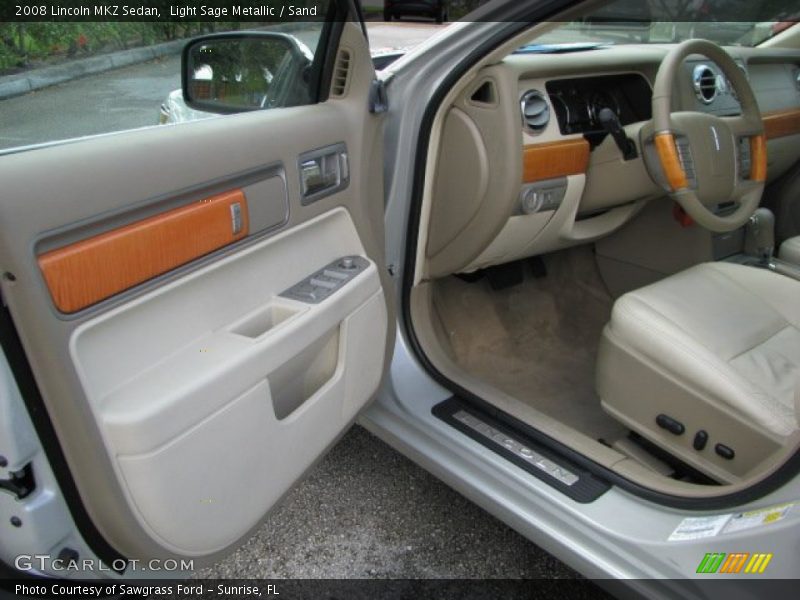 Light Sage Metallic / Sand 2008 Lincoln MKZ Sedan