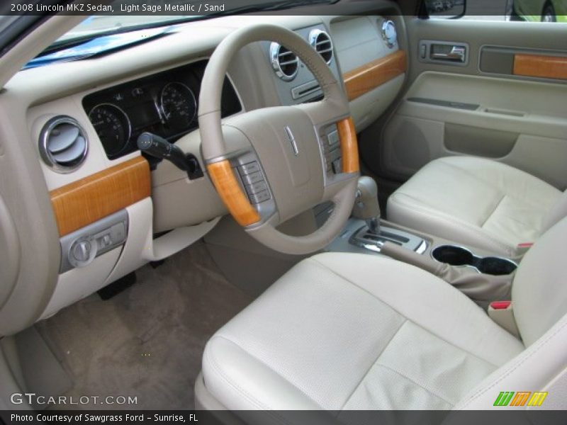 Light Sage Metallic / Sand 2008 Lincoln MKZ Sedan