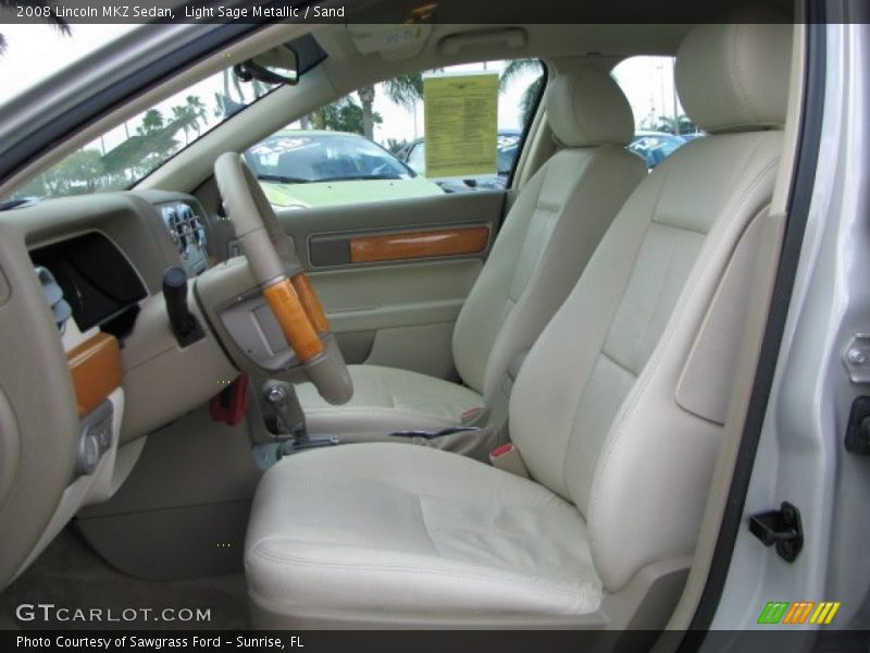 Light Sage Metallic / Sand 2008 Lincoln MKZ Sedan