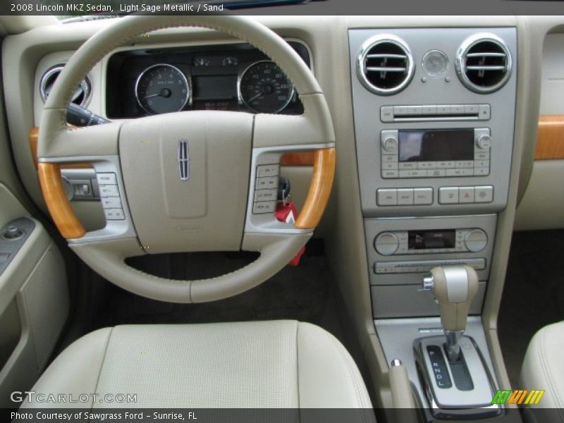 Light Sage Metallic / Sand 2008 Lincoln MKZ Sedan