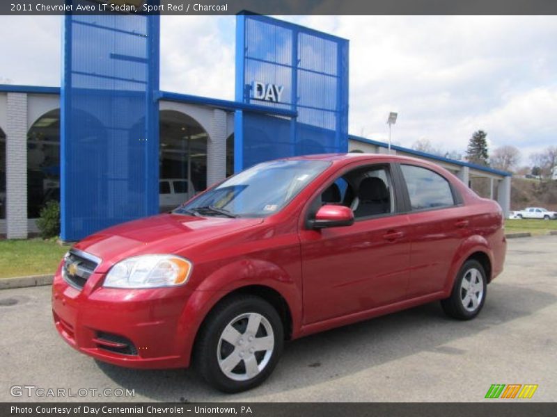 Sport Red / Charcoal 2011 Chevrolet Aveo LT Sedan