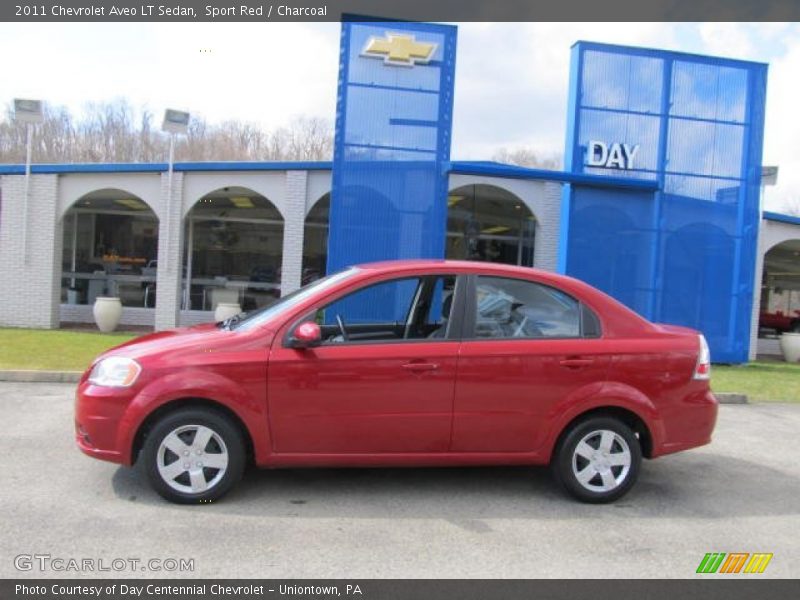 Sport Red / Charcoal 2011 Chevrolet Aveo LT Sedan