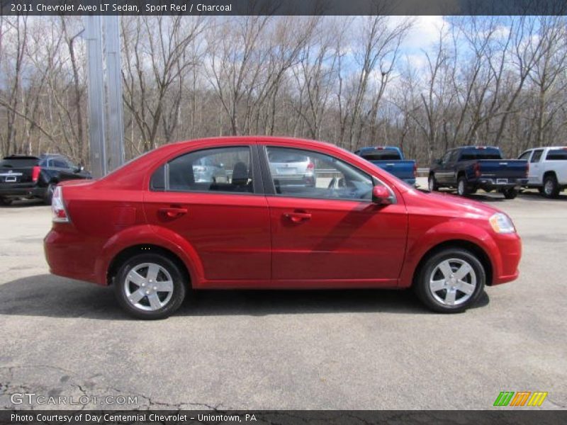 Sport Red / Charcoal 2011 Chevrolet Aveo LT Sedan